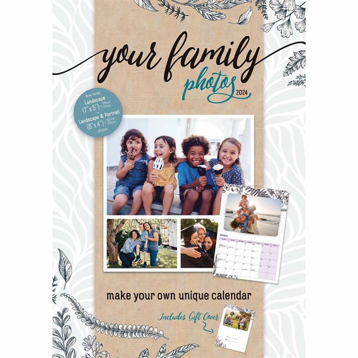 Your Family Photos A4 Calendar 2024