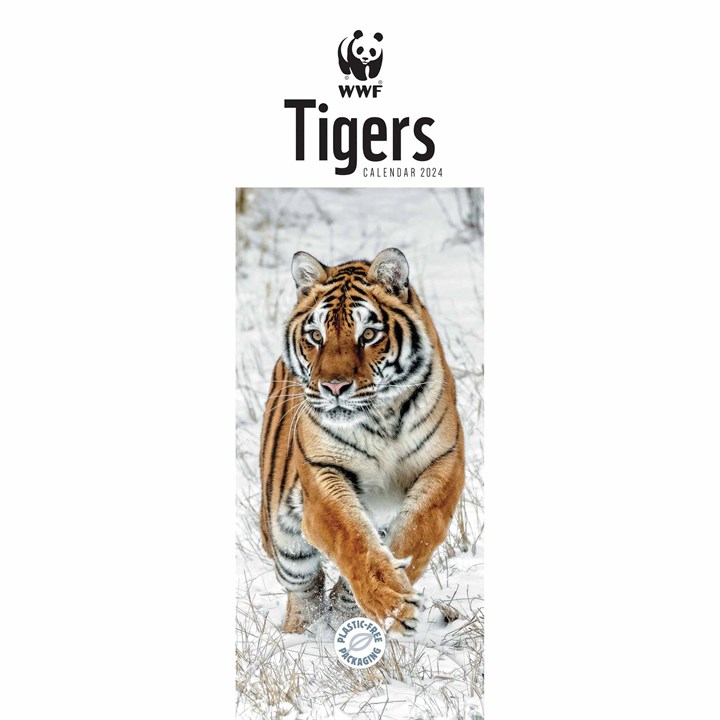 WWF, Tigers Slim Calendar 2024