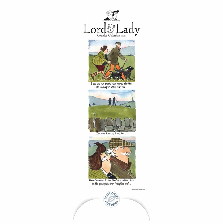 Tottering By Gently, Lord & Lady Couples Slim Planner 2024