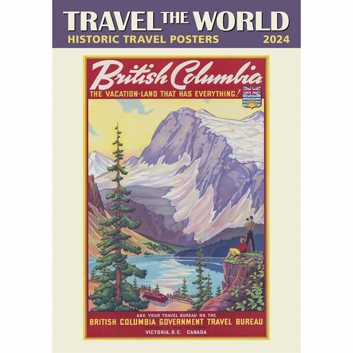 Travel The World, Historic Travel Posters Super Deluxe Calendar 2024