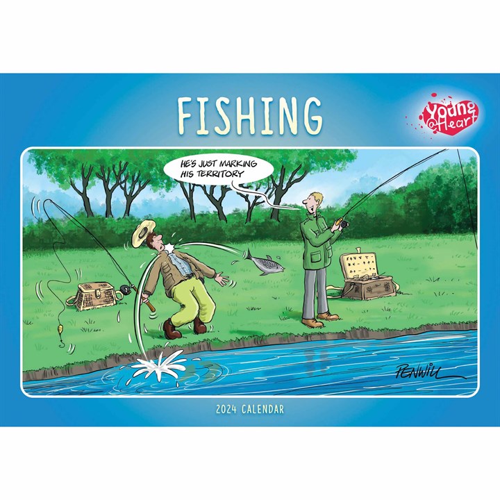 Young At Heart, Fishing A4 Calendar 2024
