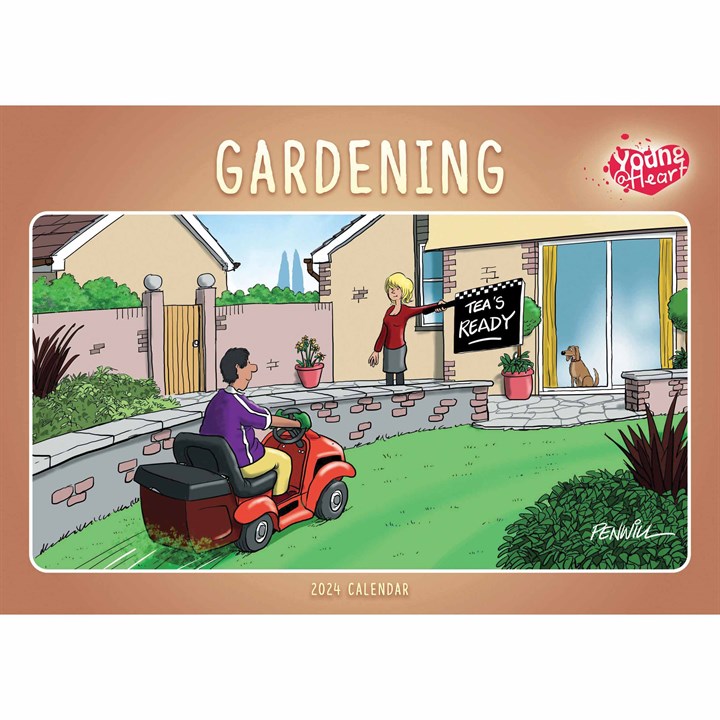 Young At Heart, Gardening A4 Calendar 2024