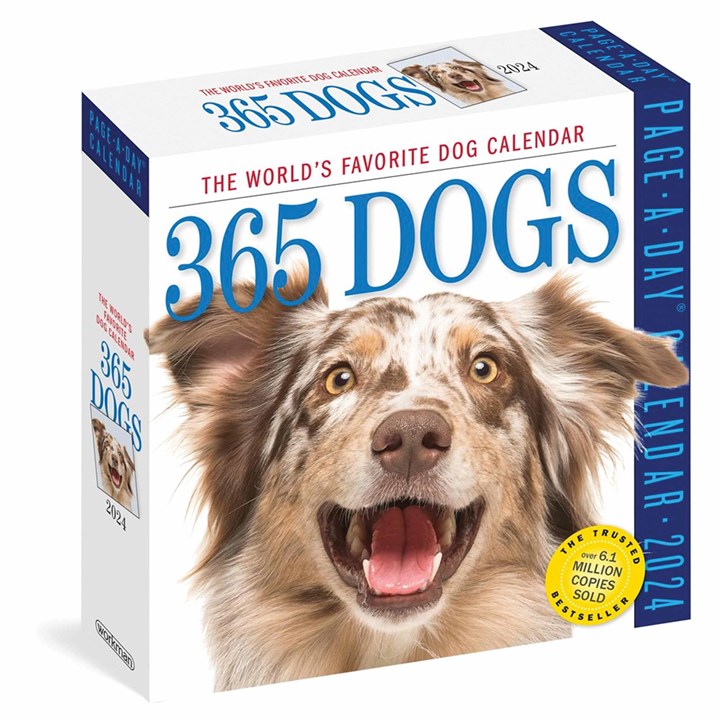 365 Days Of Dogs Desk Calendar 2024