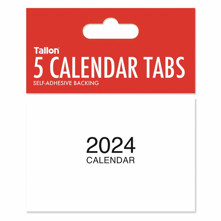 Mini Calendar Tabs 5 Pack 2024