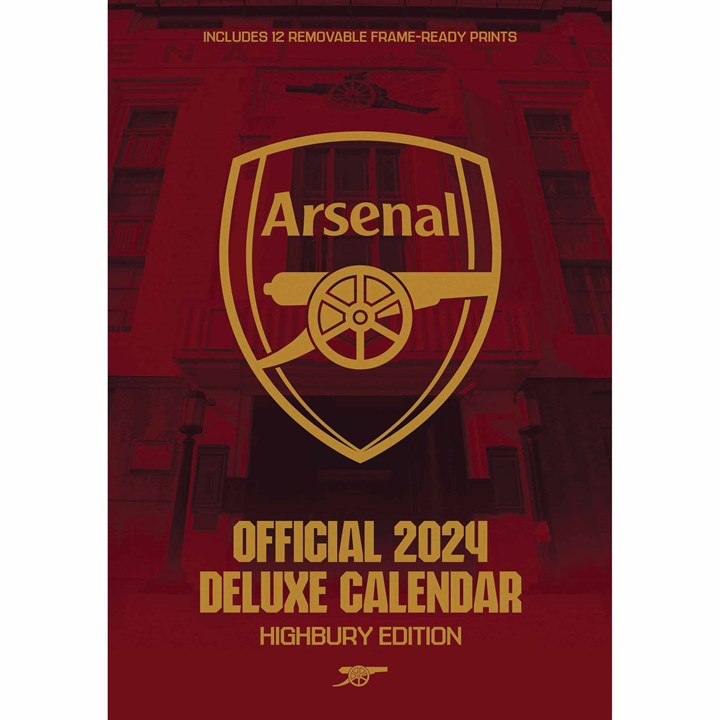 Arsenal FC Collector's Edition A3 Calendar for 2024