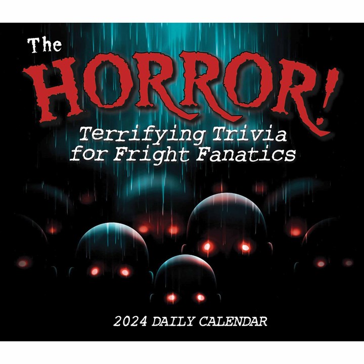 Horror Desk Calendar 2024