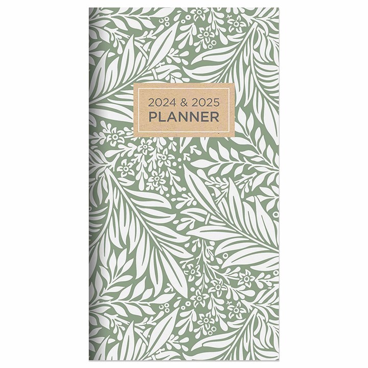 Earthly Toile Slim Monthly Diary 2024 - 2025