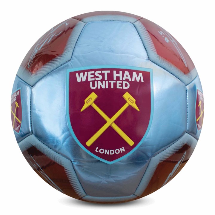 West Ham United FC Signature Football Size 5 Deflated