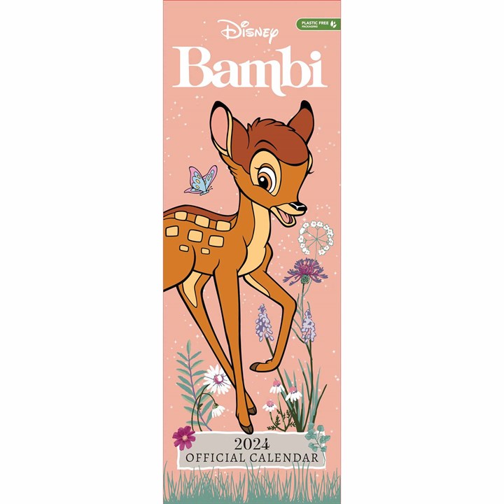 Disney, Bambi Slim Calendar 2024
