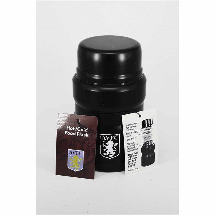 Aston Villa FC Hot & Cold Flask with Spoon