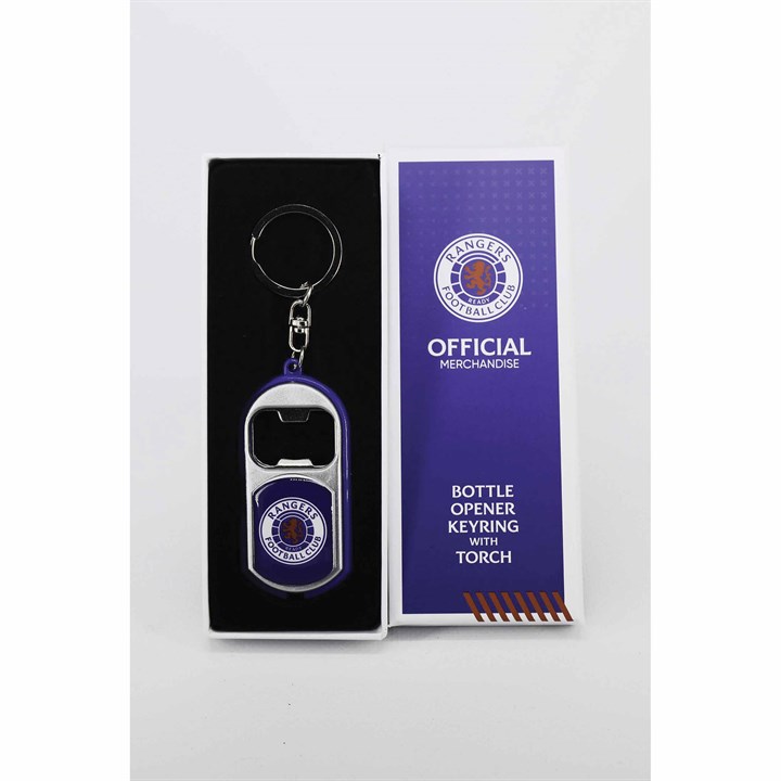 Rangers FC 3 in 1 Keychain with Light