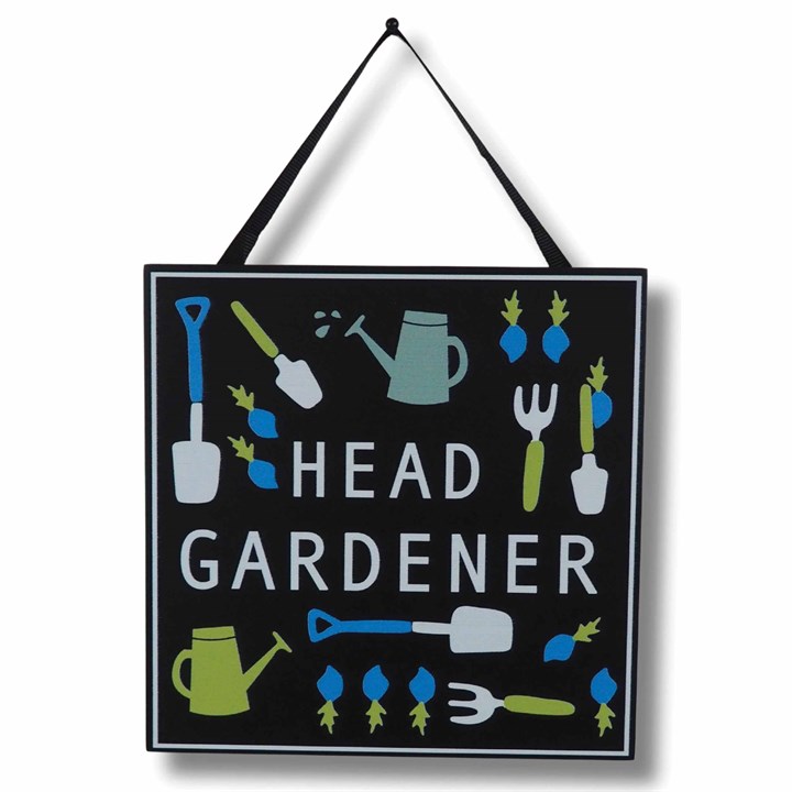 Head Gardener - Hanging Plaque