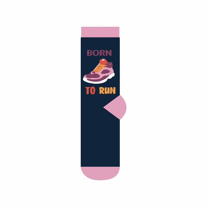 Born to Run Socks - Size 4 - 8