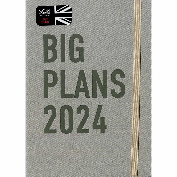 Big Plans, Stone Day To View  A5 Diary 2024