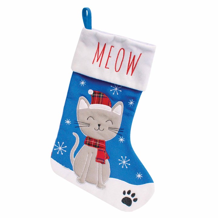 Meow, Cat Christmas Stocking