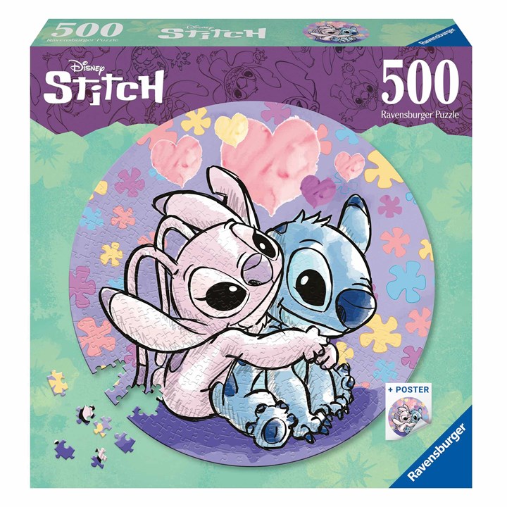 Disney, Stitch Circular Jigsaw