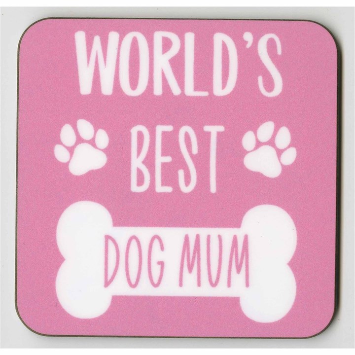World's Best Dog Mum Coaster
