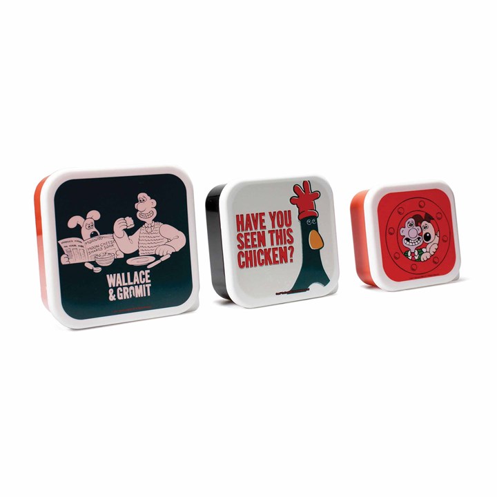 Wallace & Gromit Set of 3 Snack Boxes