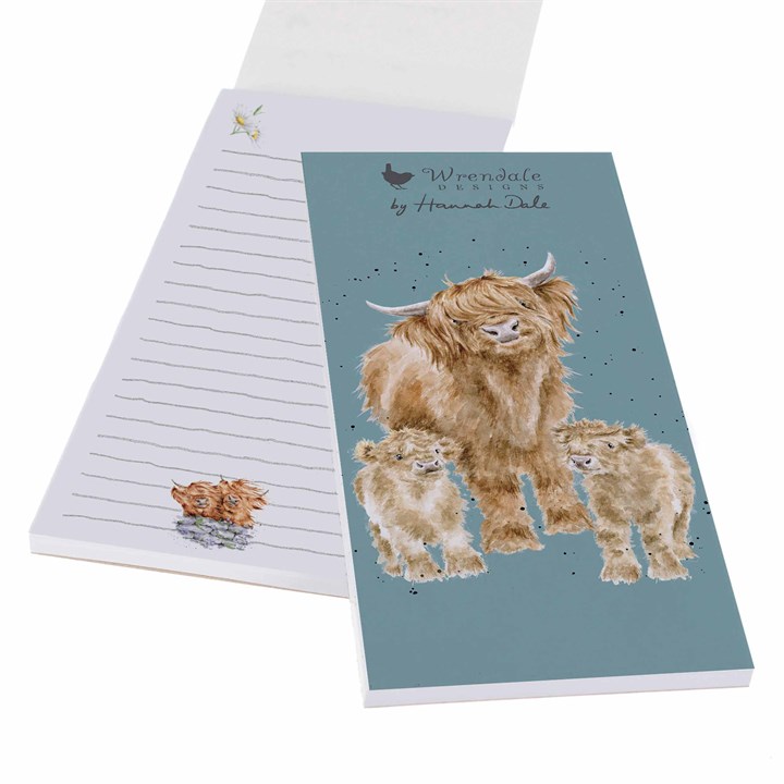 Wrendale Designs, Highland Wishes Shopping List Pad