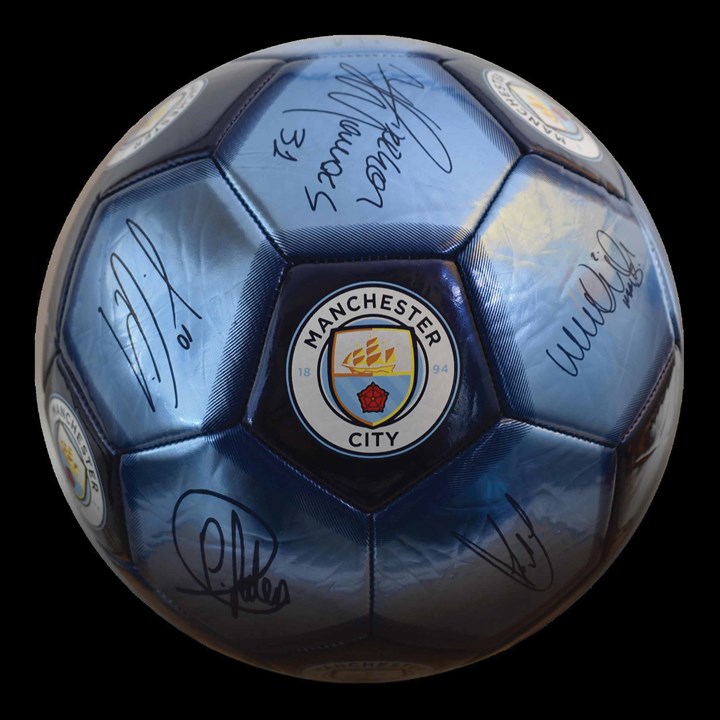Manchester City FC Signature Football Size 5 Deflated