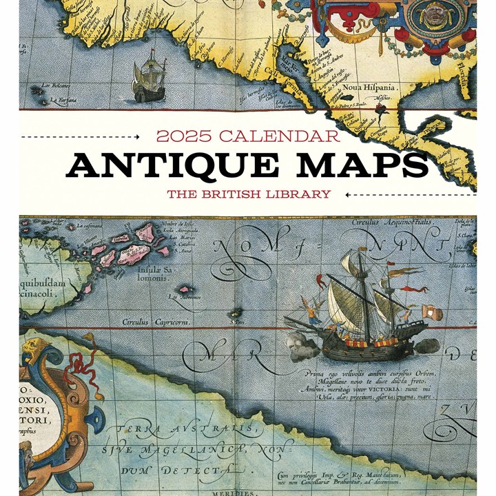 The British Library, Antique Maps Calendar 2025