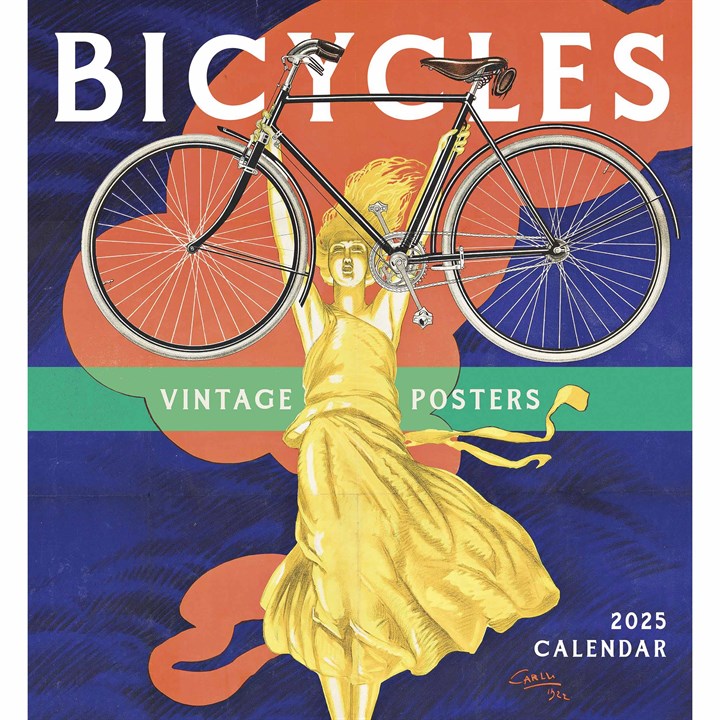 Bicycles, Vintage Posters Calendar 2025