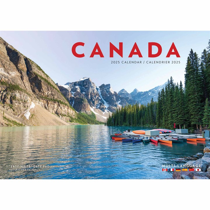 Canada A4 Calendar 2025