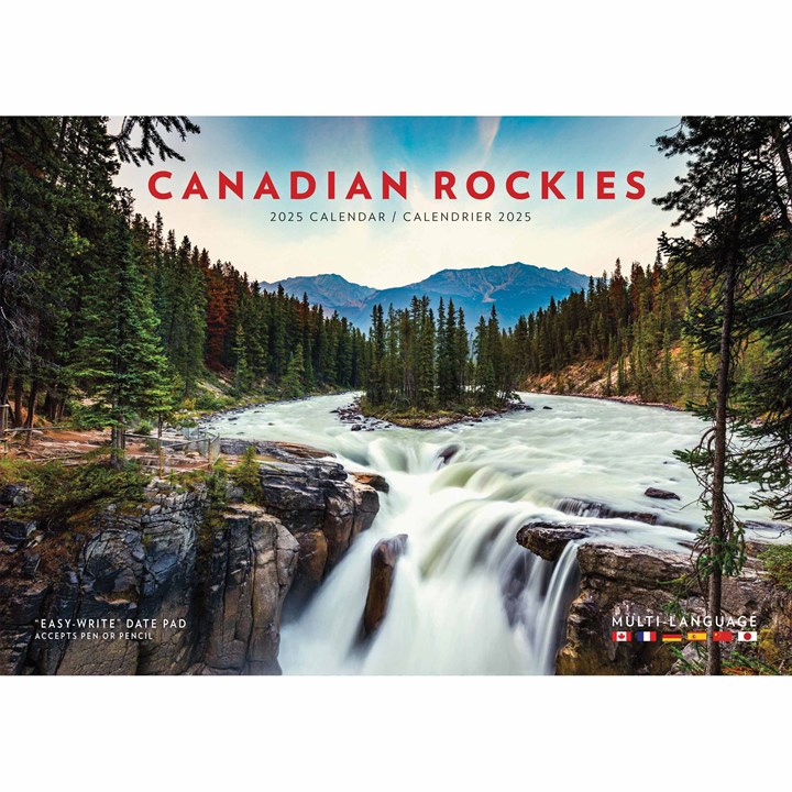 Canadian Rockies A4 Calendar 2025
