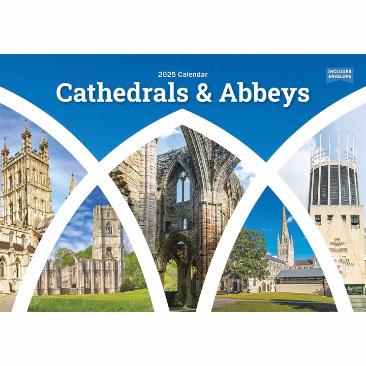Cathedrals & Abbeys A5 Calendar 2025