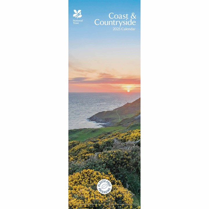National Trust, Coast & Countryside Slim Calendar 2025