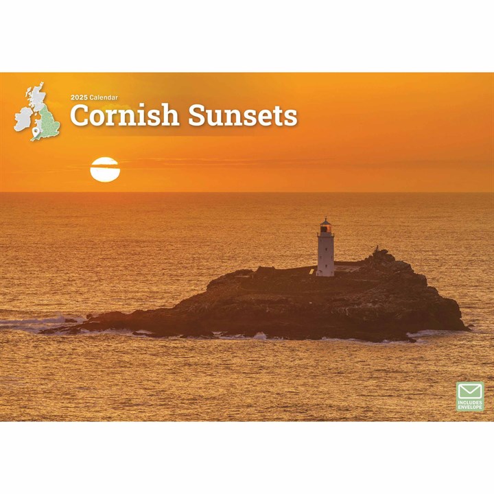 Cornish Sunsets A4 Calendar 2025