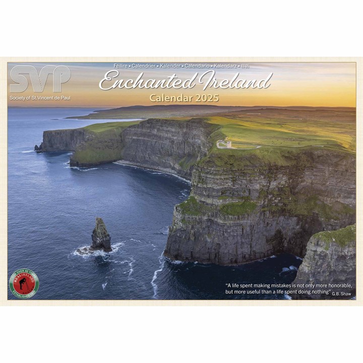 Enchanted Ireland A4 Calendar 2025