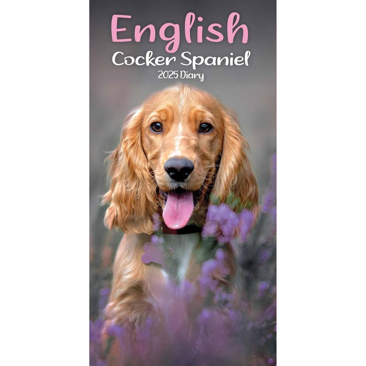 English Cocker Spaniel Slim Diary 2025