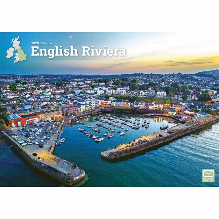 English Riviera A4 Calendar 2025