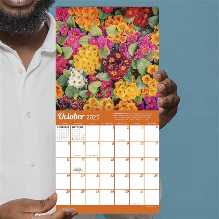 Flowers Mini Calendar 2025