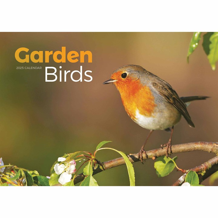 Garden Birds A4 Calendar 2025