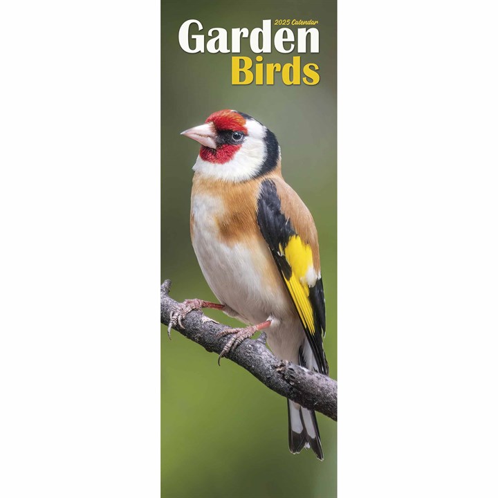 Garden Birds Slim Calendar 2025