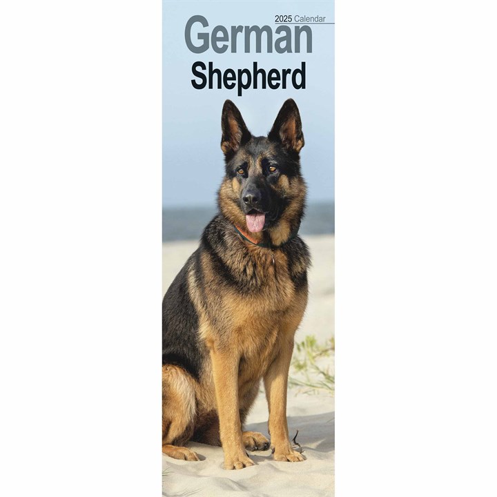 German Shepherd Slim Calendar 2025