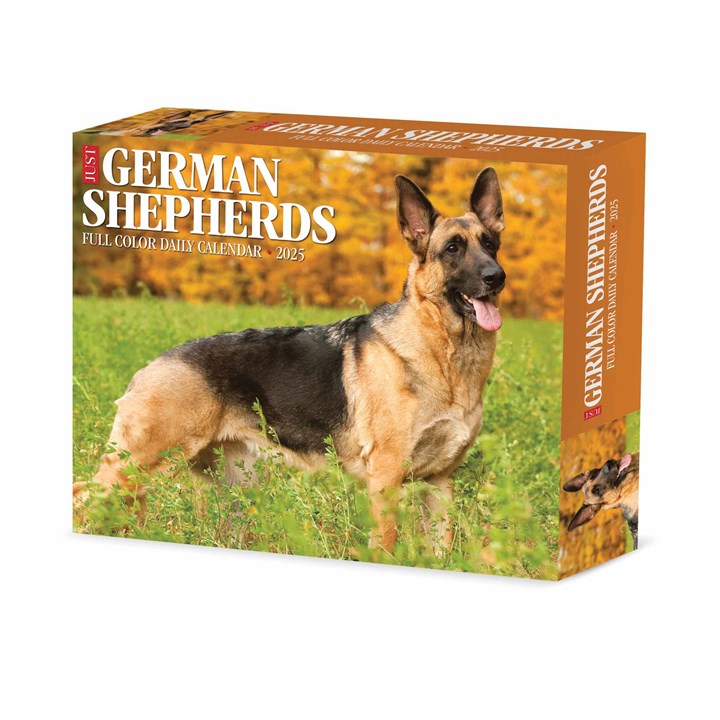 Just German Shepherds Desk Calendar 2025