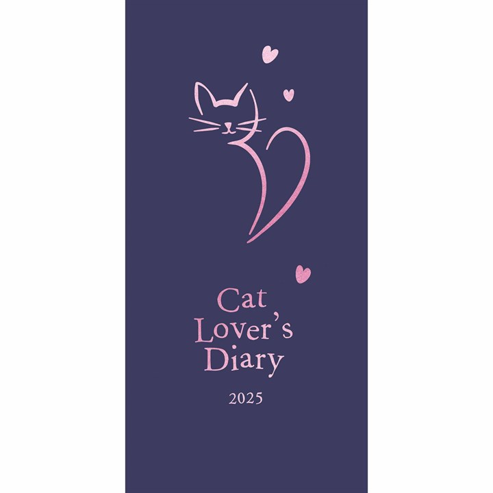 Cat Lover Slim Diary 2025