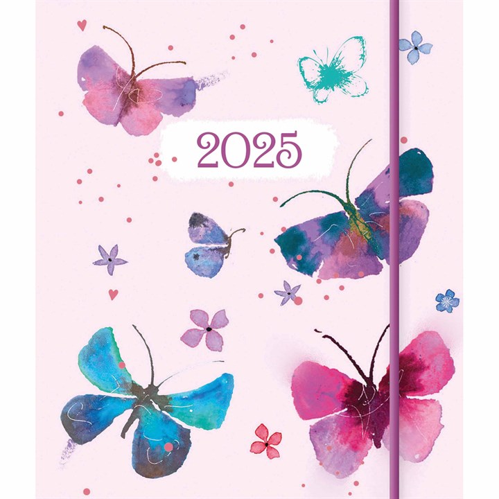 Butterflies Square A7 Diary 2025