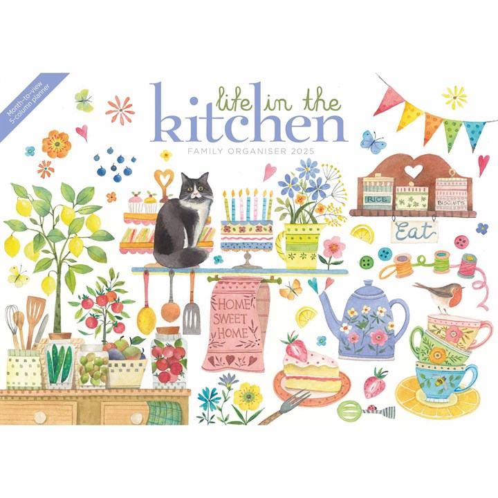 Life In The Kitchen A4 Family Organiser 2025