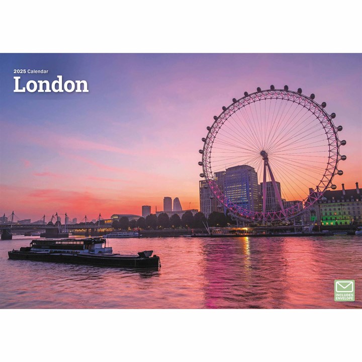 London A4 Calendar 2025