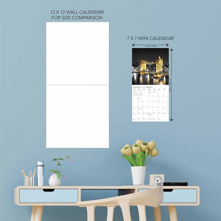 London Glitz Mini Calendar 2025