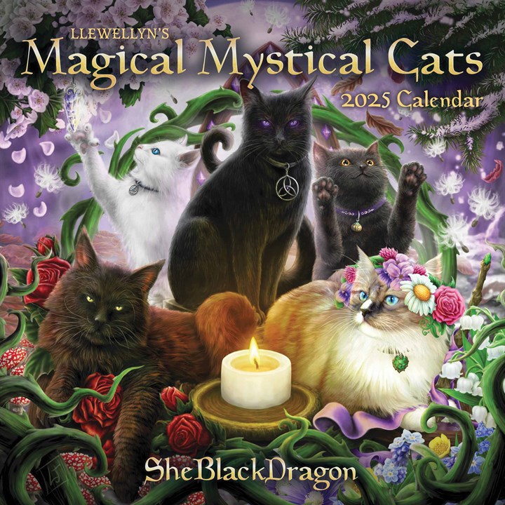 Llewellyn's Magical Mystical Cats Calendar 2025