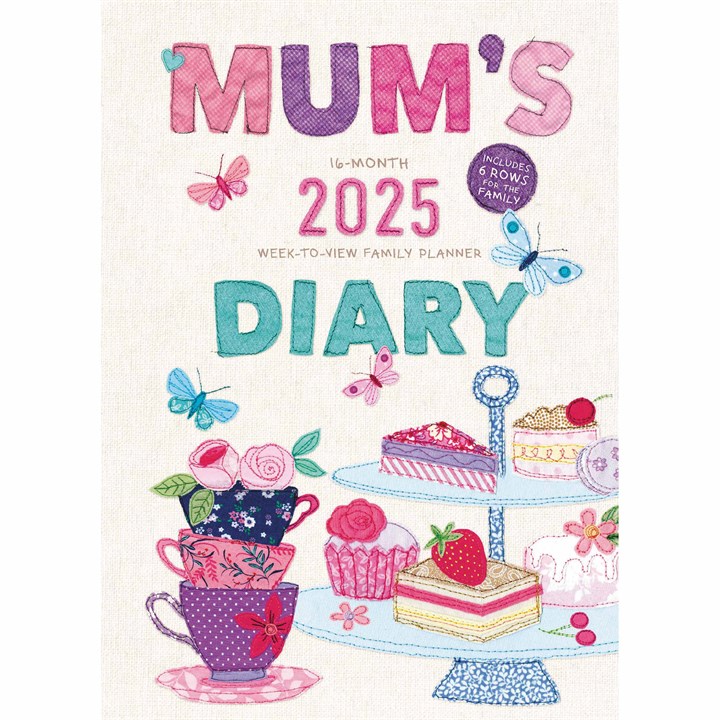 Mum's Fabric A5 Planner Diary 2025