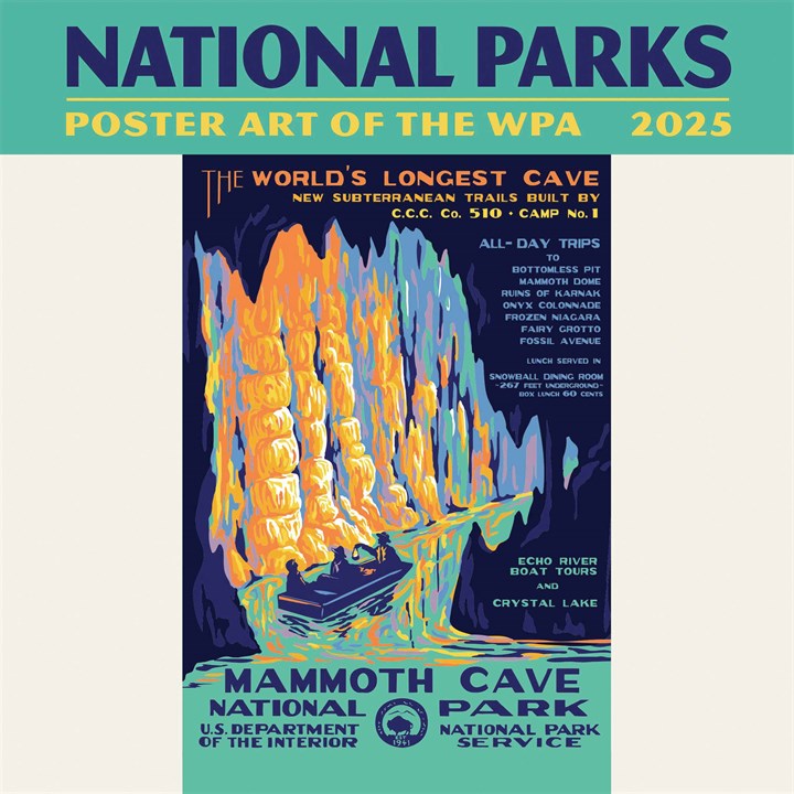 National Parks, Poster Art Of The WPA Mini Calendar 2025
