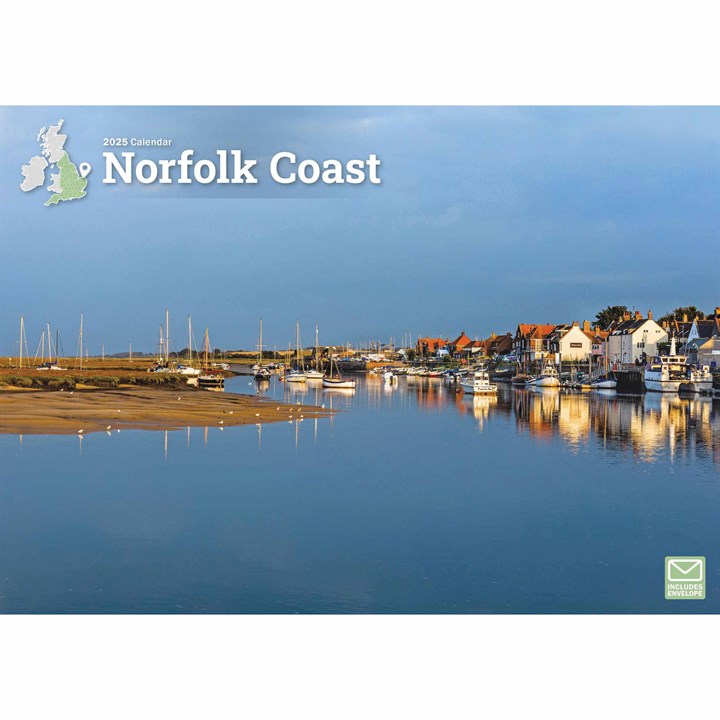 Norfolk Coast A4 Calendar 2025