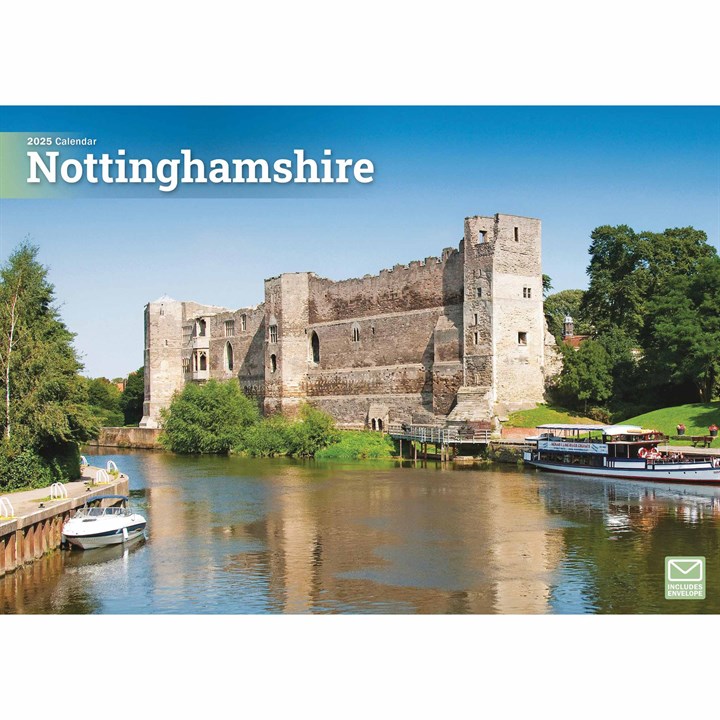 Nottinghamshire A4 Calendar 2025
