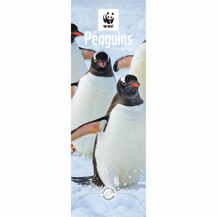 WWF, Penguins Slim Calendar 2025